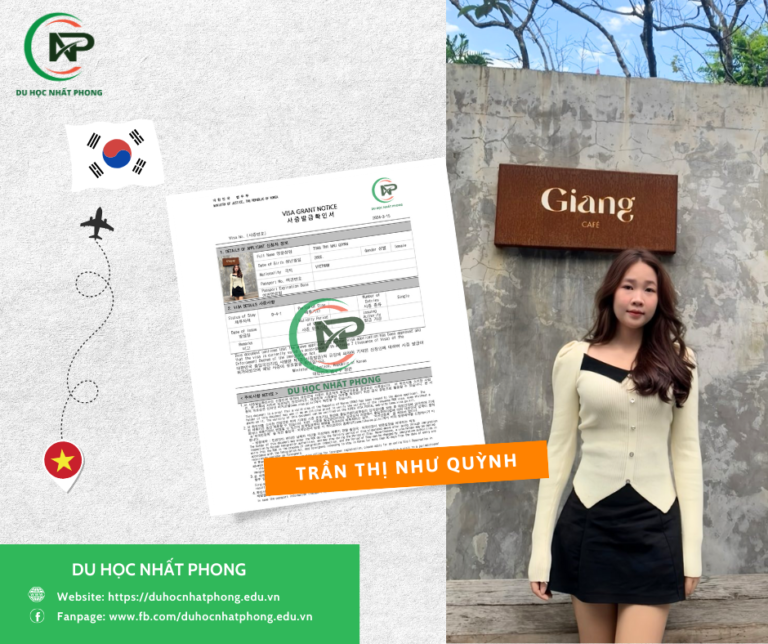 Như Quỳnh nhận Visa du học Hàn Quốc